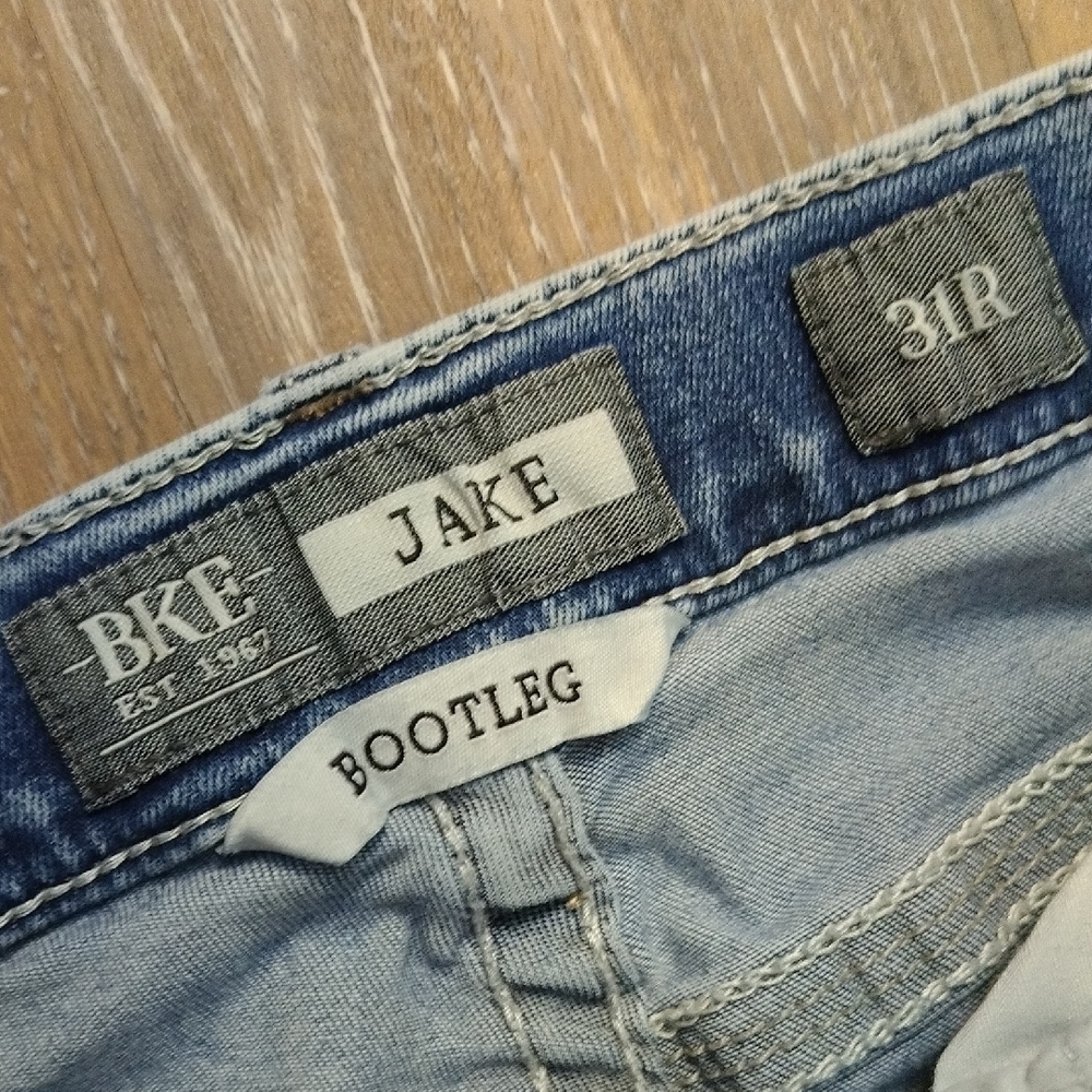 BKE Blue Straight Leg Jeans Vintage - Picture 2 of 3